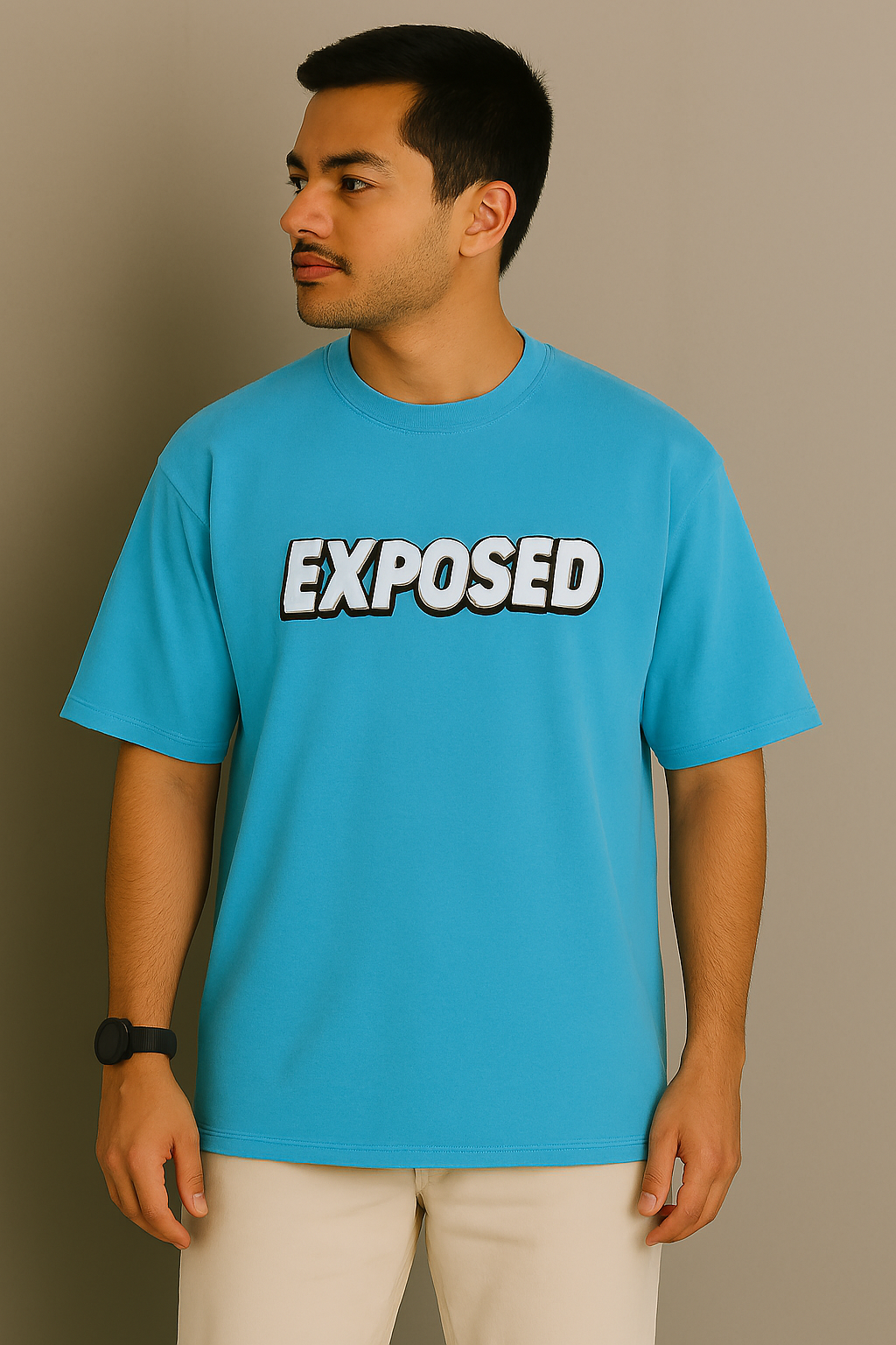 Dorzo - Premium Puff Printed T shirt (BLUE)