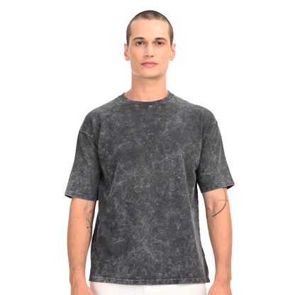 Stale Grey Oversized Acid Washed T-shirt