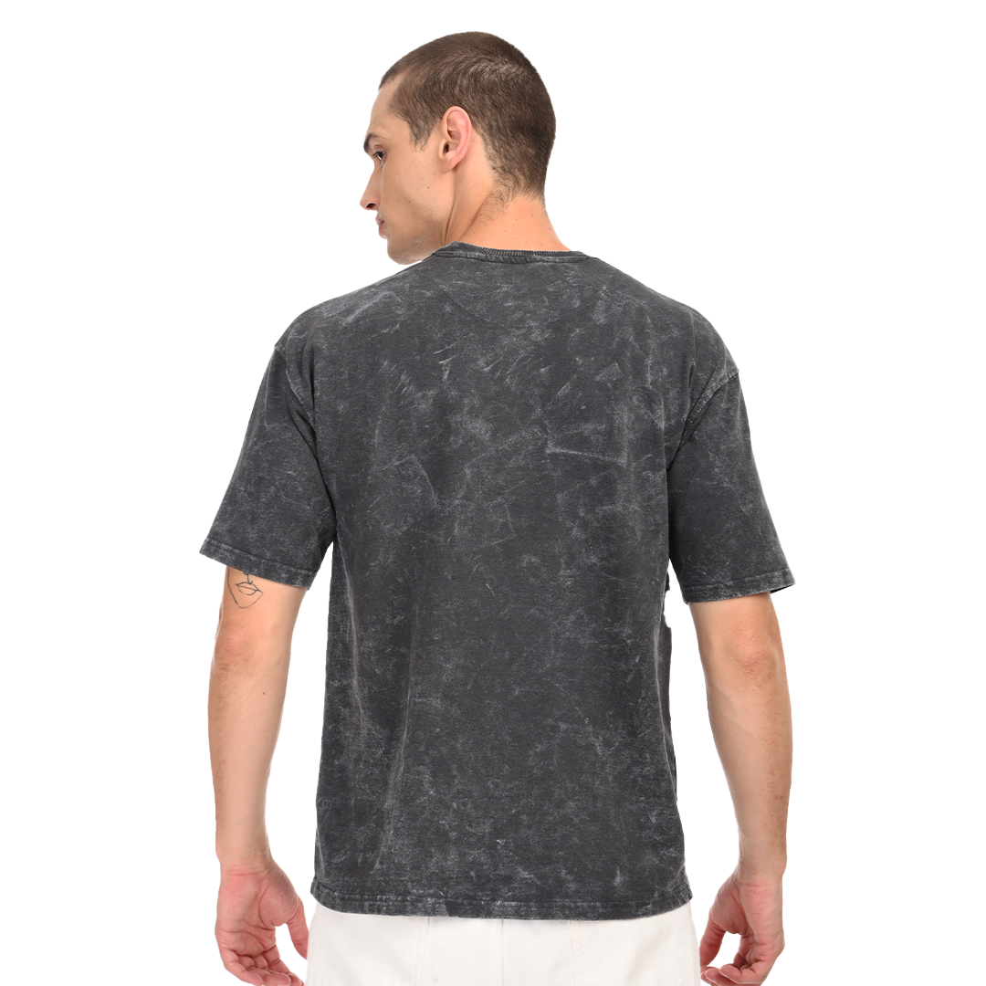 Stale Grey Oversized Acid Washed T-shirt