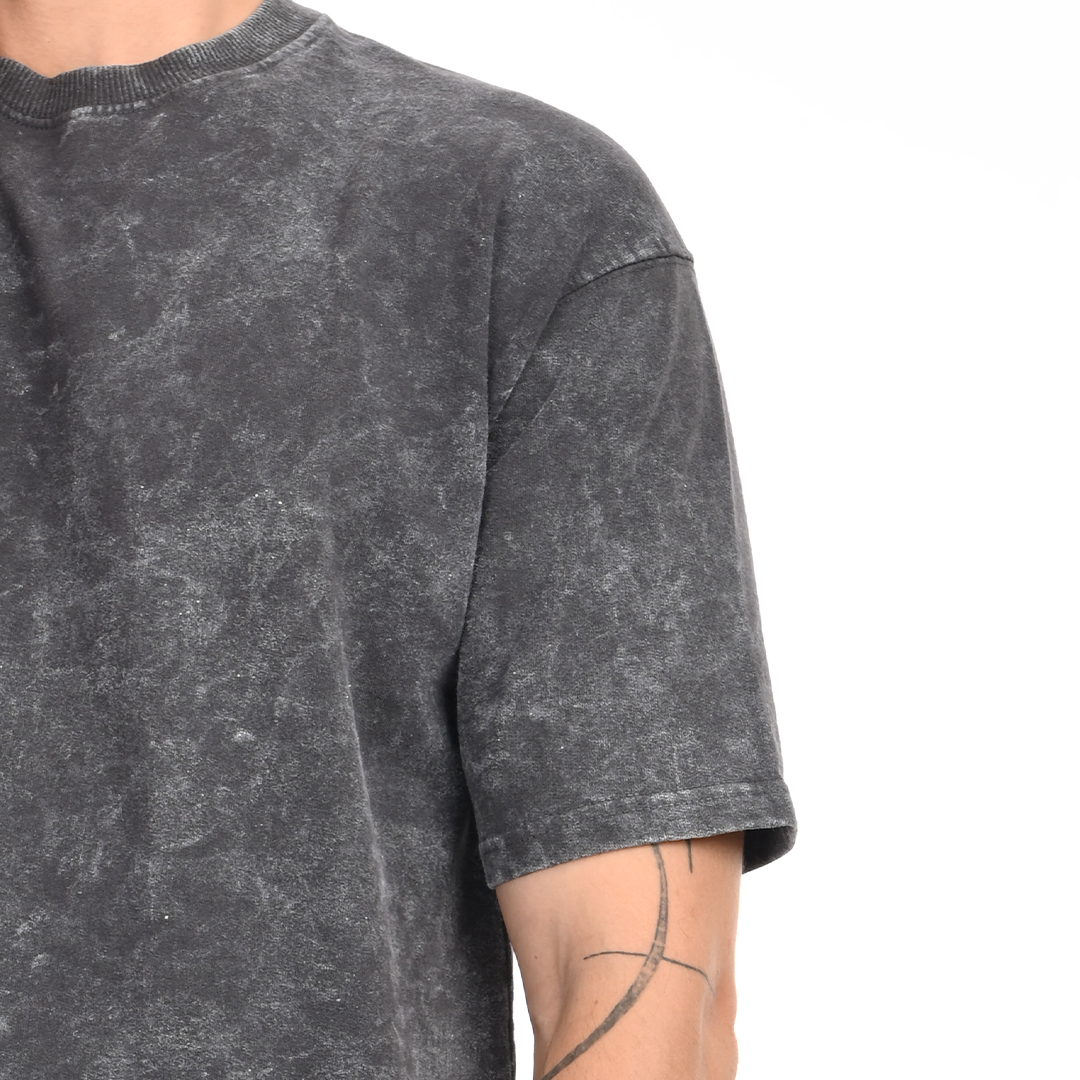 Stale Grey Oversized Acid Washed T-shirt