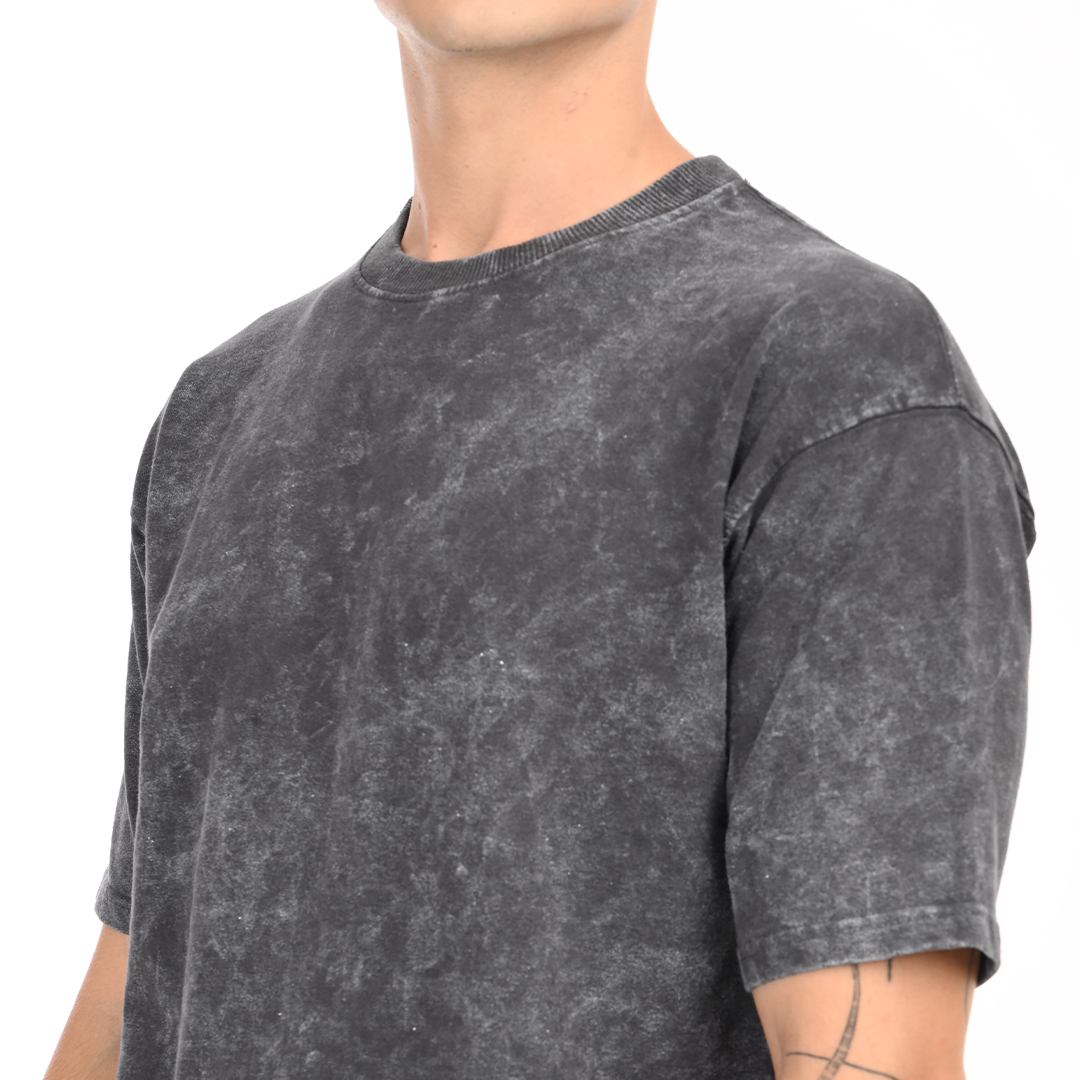 Stale Grey Oversized Acid Washed T-shirt