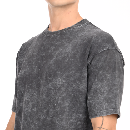 Stale Grey Oversized Acid Washed T-shirt