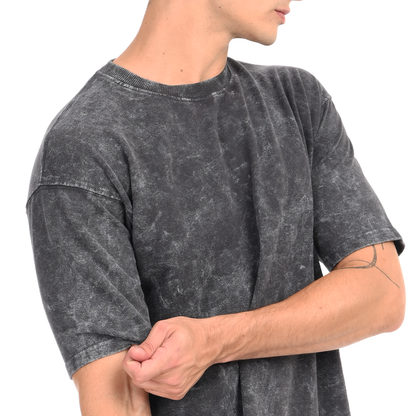 Stale Grey Oversized Acid Washed T-shirt