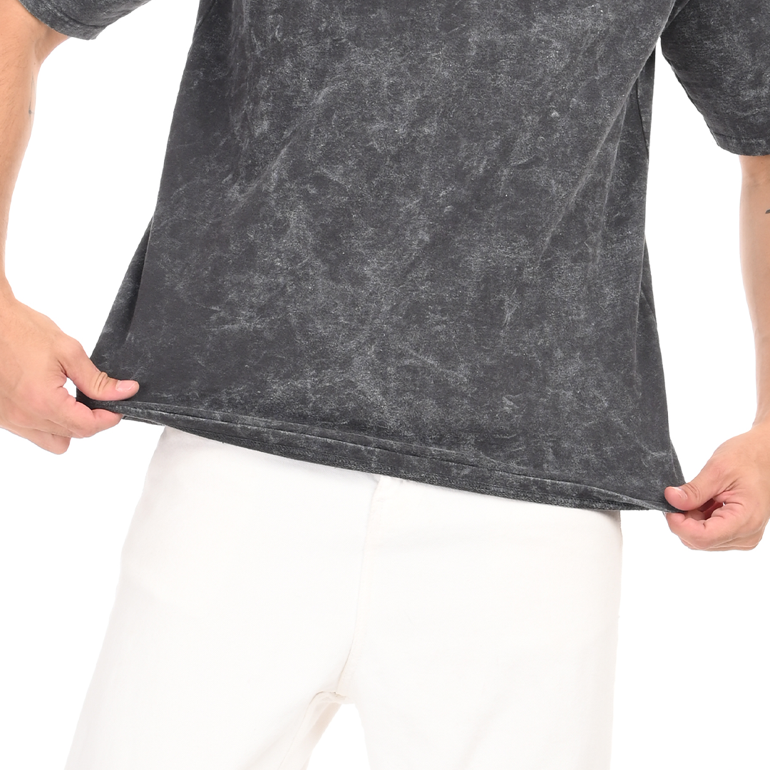 Stale Grey Oversized Acid Washed T-shirt