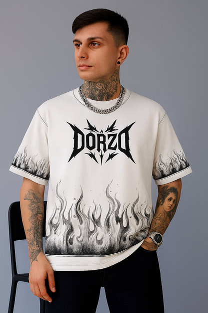 Gothic OFF White Oversized T-Shirt- Dorzo