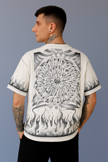 Gothic OFF White Oversized T-Shirt- Dorzo