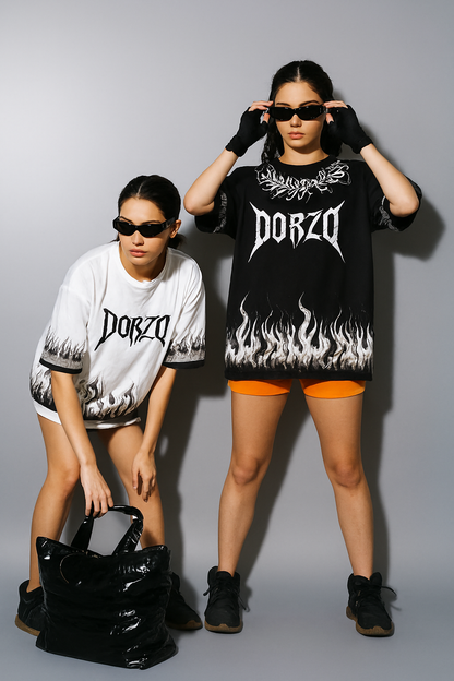 Gothic OFF White Oversized T-Shirt- Dorzo