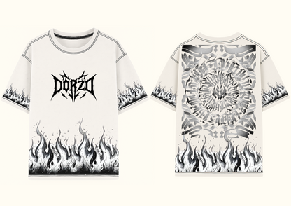 Gothic OFF White Oversized T-Shirt- Dorzo