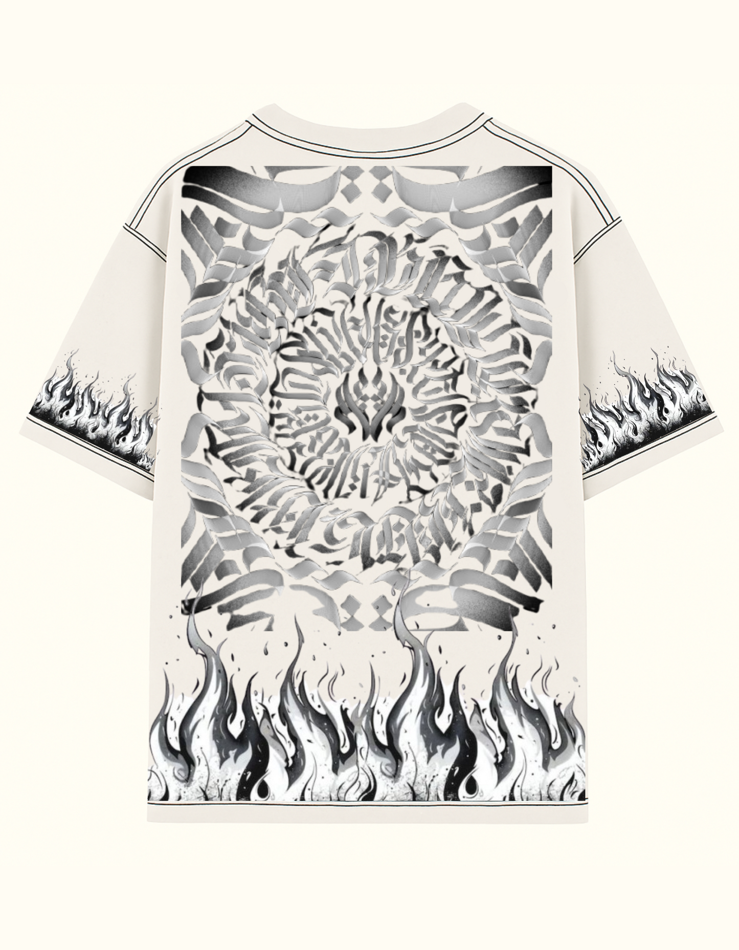 Gothic OFF White Oversized T-Shirt- Dorzo