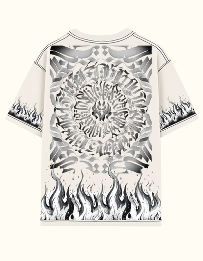 Gothic OFF White Oversized T-Shirt- Dorzo