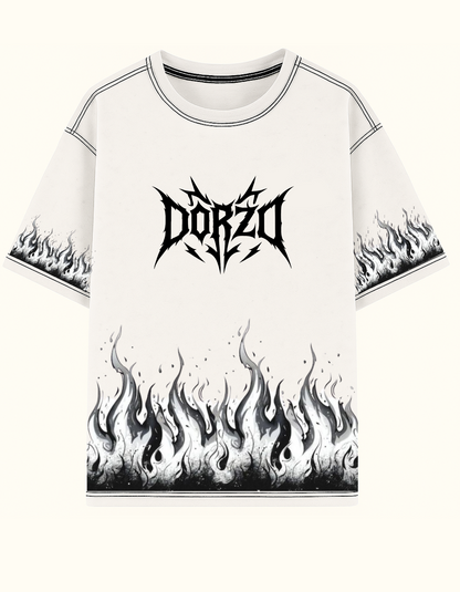Gothic OFF White Oversized T-Shirt- Dorzo