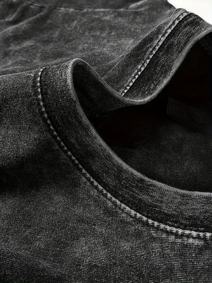 Black Acid Wash Oversized T-shirt