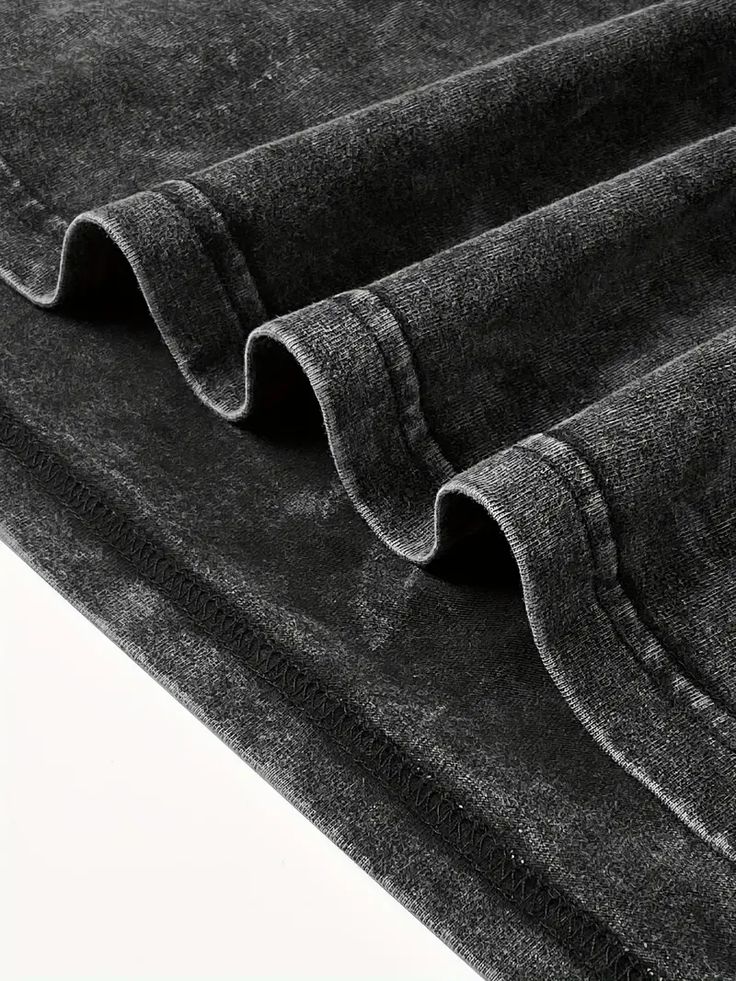 Black Acid Wash Oversized T-shirt