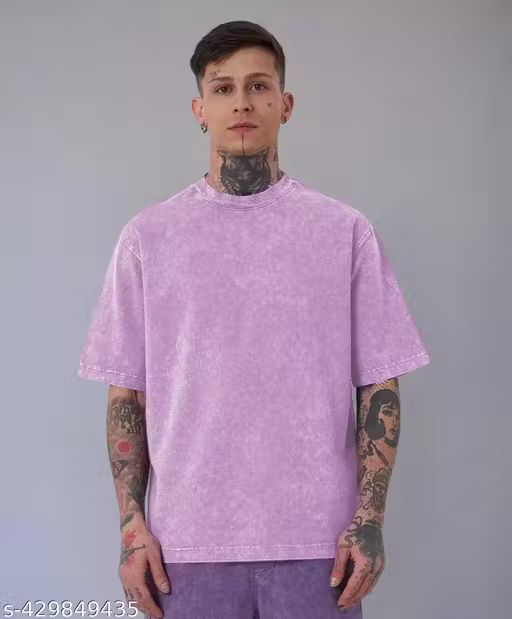 Lavender Acid Wash Oversized T-shirt